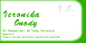 veronika onody business card